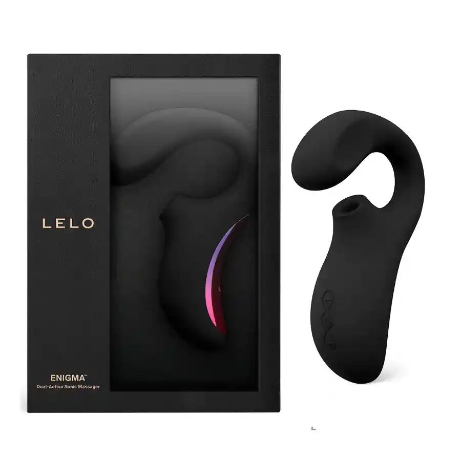 Vibrador Y Succionador Enigma Negro Lelo