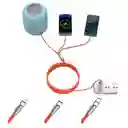 El Cable De Carga Rápida 3 En 1 Naranja Ca-880 Para Todos Tus Dispositivos