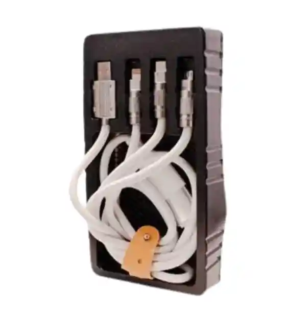 El Cable De Carga Rápida 3 En 1 Ca Blanco -880 Con Tecnología Innovadora