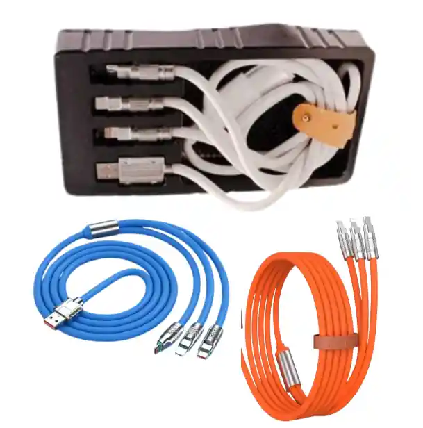 El Cable De Carga Rápida 3 En 1 Ca Blanco -880 Con Tecnología Innovadora