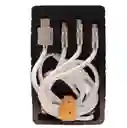 El Cable De Carga Rápida 3 En 1 Ca Blanco -880 Con Tecnología Innovadora