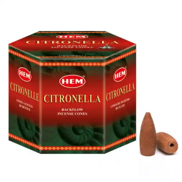 Hem Incienso Backflow Conos De Reflujo Fragancia Citronela Efecto Cascada