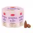 Hem Incienso Backflow Conos De Reflujo Fragancia Mama Y Bebe Efecto Cascada