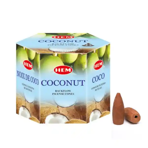 Hem Incienso Backflow Conos De Reflujo Fragancia Coco Efecto Cascada