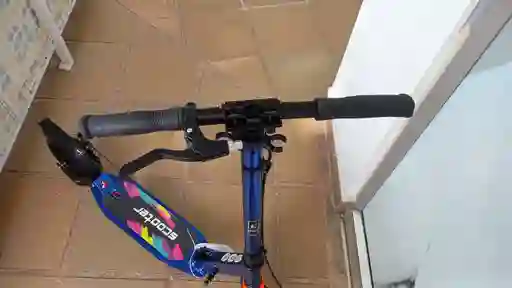 Scooter Monopatín Patineta Urbana Metálica Adultos Niños Discovery Aluminio Con Amortiguacion Y Frenos De Disco, Rueda Grande 8 Pulgadas