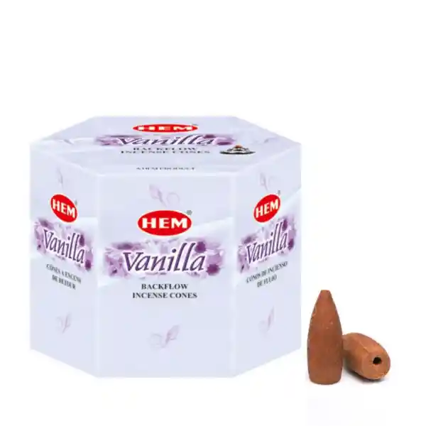 Hem Incienso Backflow Conos De Reflujo Fragancia Vainilla Efecto Cascada
