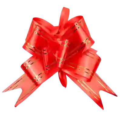 Moño Lazo Para Regalos Rojo