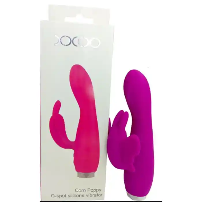 Vibrador Lujo Consolador Punto G Y Clítoris Juguete Sexual Doble Estimulación Mariposa Xxoo