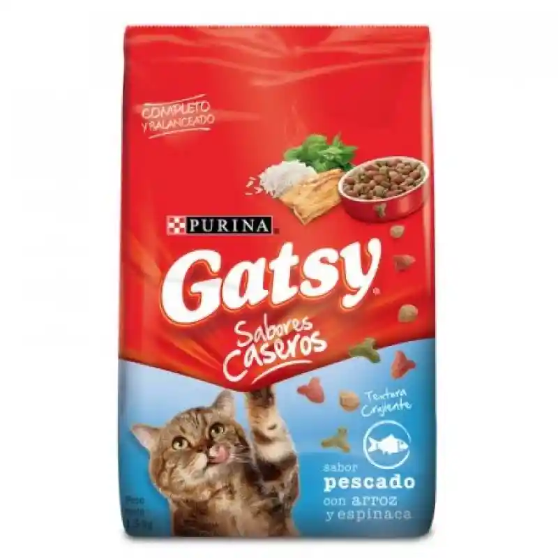 Gatsy Alimento Para Gato Sabor A Pescado Arroz Y Espinaca