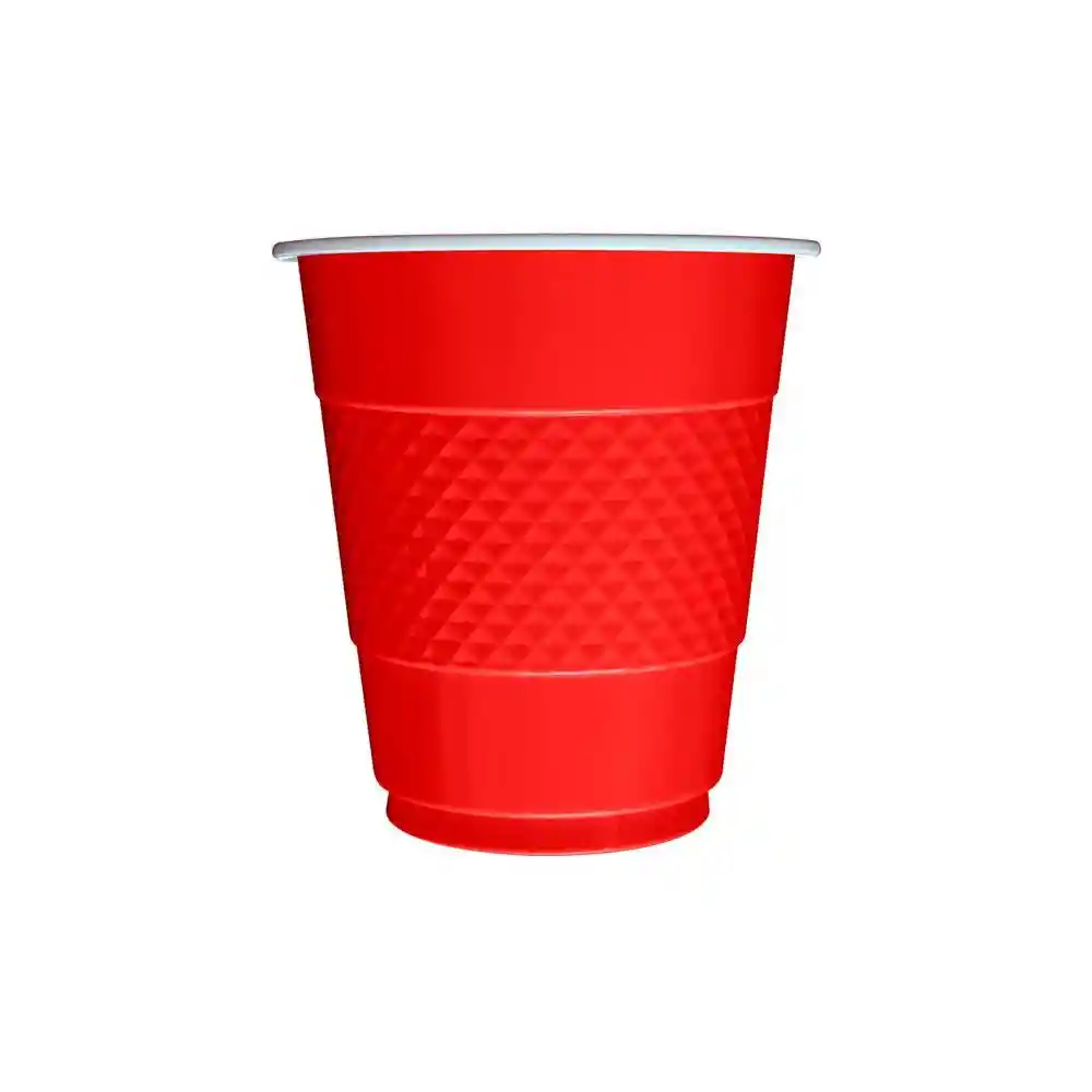 Vaso Rojo Biodegradable 7oz X 10