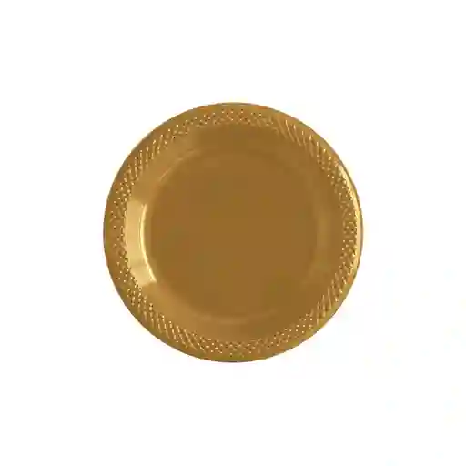 Plato Dorado Biodegradable 6"