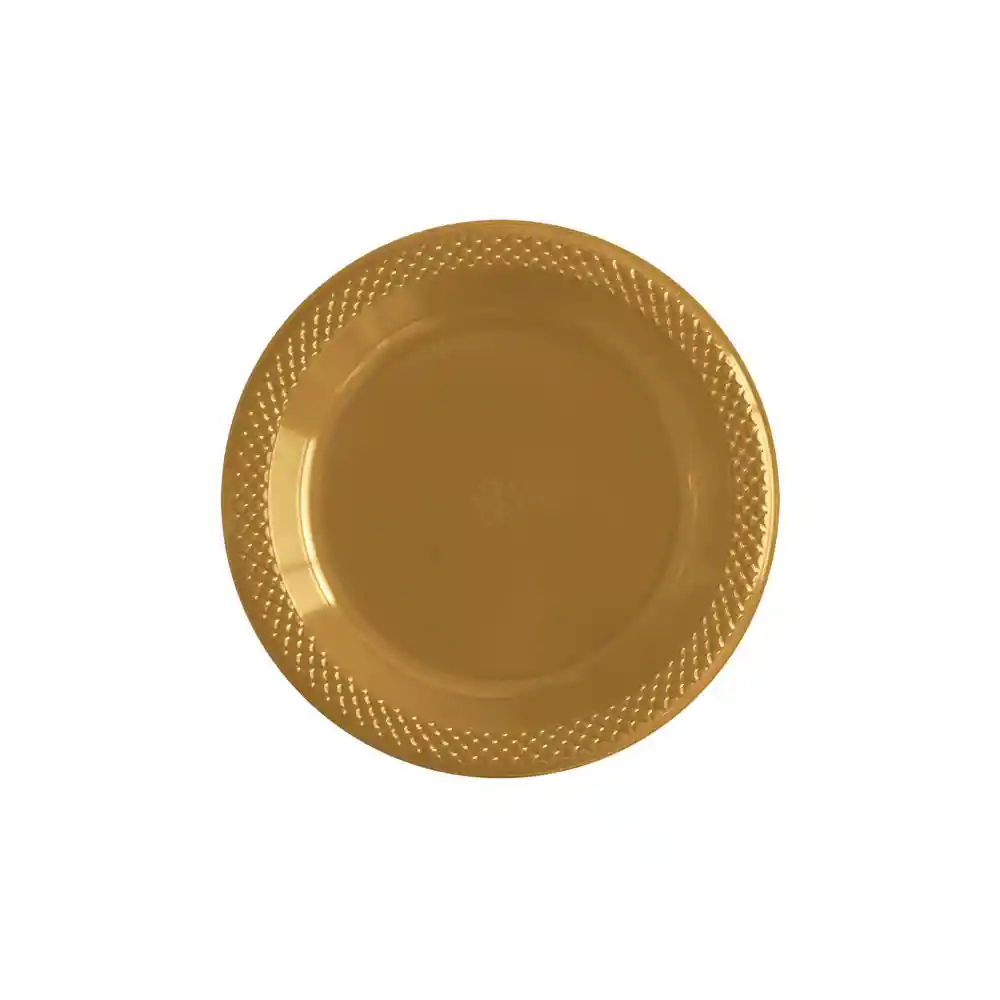 Plato Dorado Biodegradable 6"