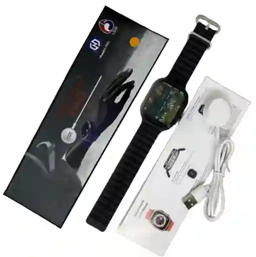 Smartwatch T900 Ultra 1.1 Negro + Manilla De Obsequio: Innovación Y Elegancia