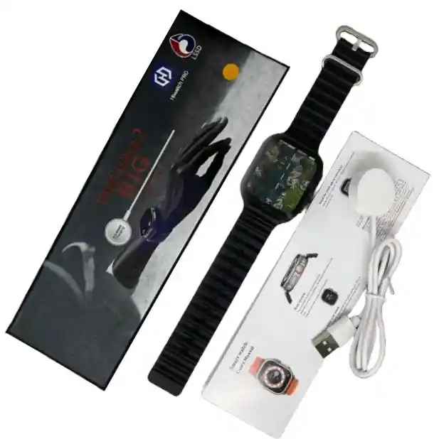 Smartwatch T900 Ultra 1.1 Negro + Manilla De Obsequio: Innovación Y Elegancia