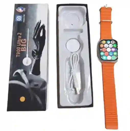 Smartwatch T900 Ultra 1.1 Naranja + Manilla De Obsequio