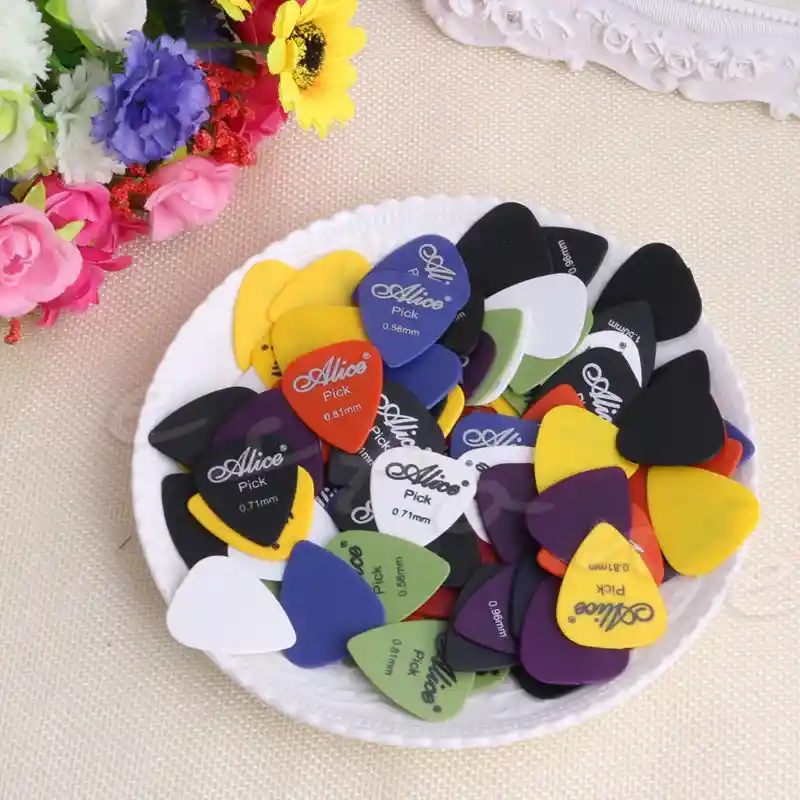 12 Plumilla Picks Guitarra Eléctrica Acústica Alice Calibre Surtido