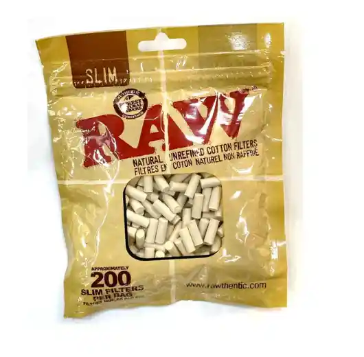 Raw Unrefined Cotton Filters - Slim Natural