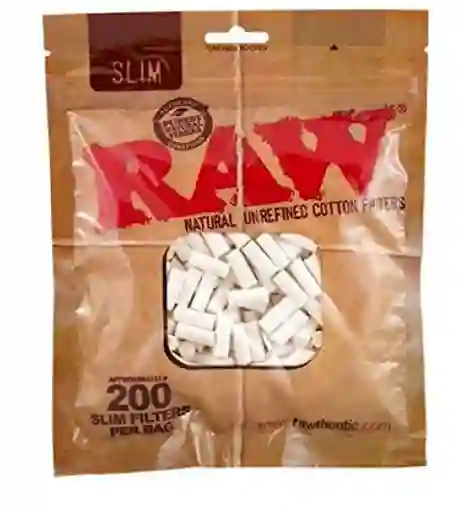Raw Slim Natural Unrefined Cotton Filters