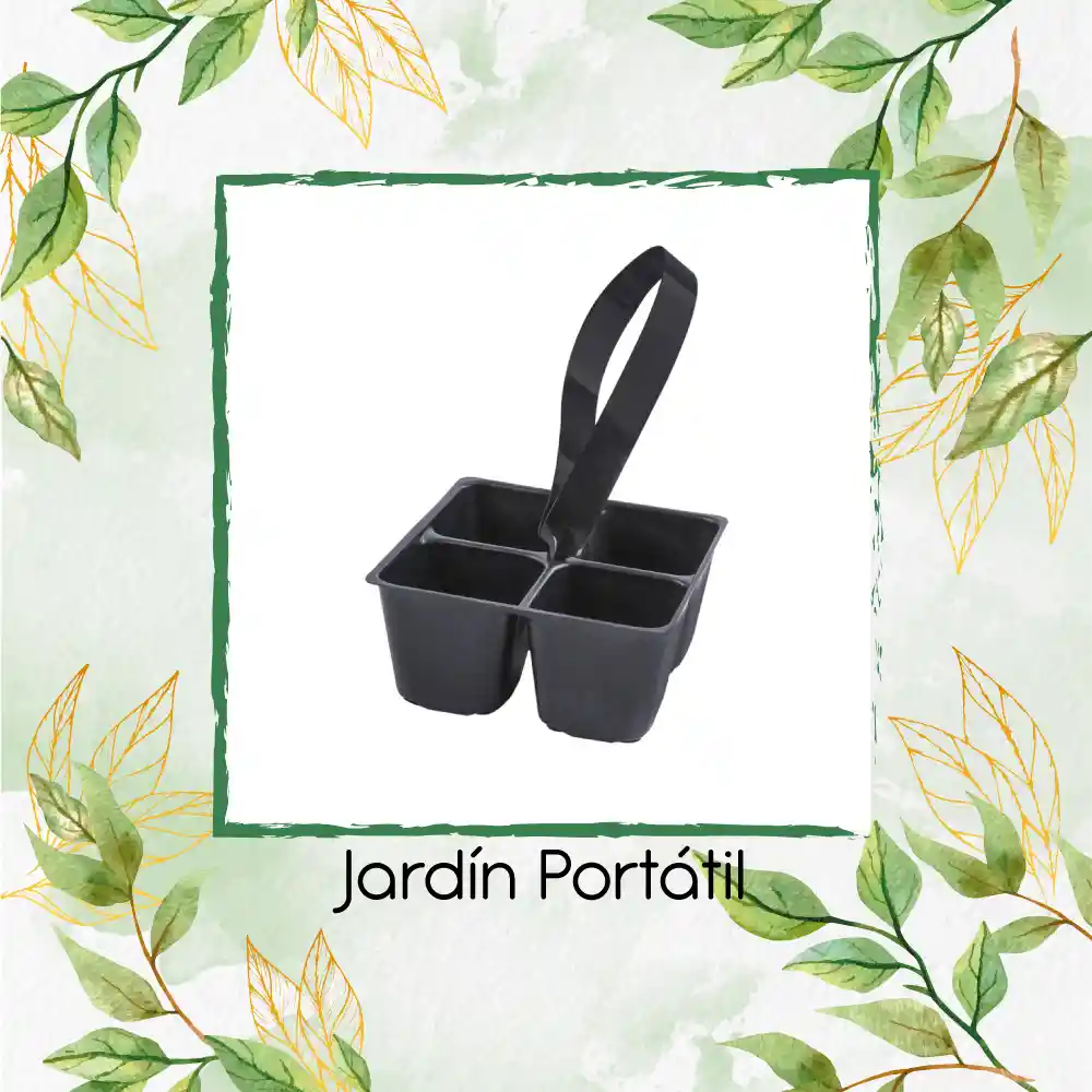 Jardín Portátil 4 Cavidades