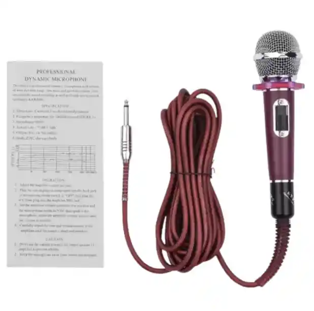 Micrófono Con Cable Ys-308 Para Grabaciones Y Eventos