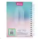 Cuaderno Argollado 7 Materias Cuadriculado Motivacional Durabook Kiut Grande 175 Hojas