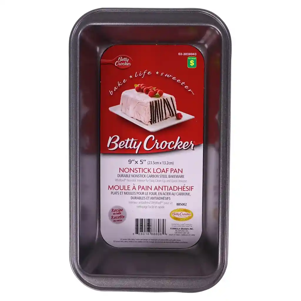 1 Molde Betty Crocker Rectangular Torta Ponque Metalica Horno Pan Banano