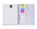 Cuaderno Argollado 5 Materias Cuadriculado Motivacional Durabook Kiut Grande 175 Hojas