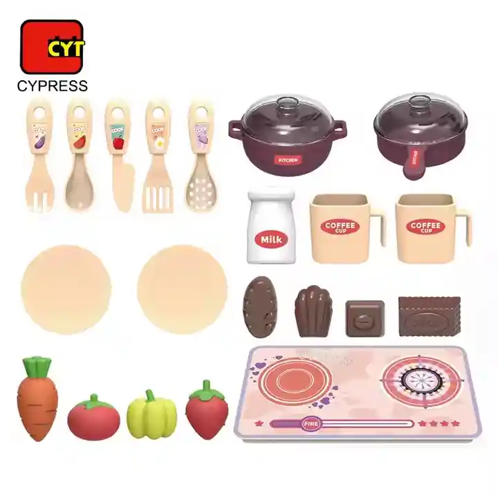 Juego De Cocina Mini 2 En 1 De Tren De Plástico De Dibujos Animados, Juego De Simulación, Juguetes De Cocina, Juego De Comida, Cocina De Juguete Para Niños