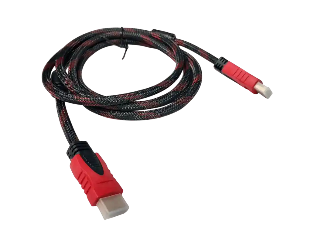 Cable Hdmi 1.8 Metros Doble Reforzado Mallado Punta Dorada