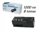 Regulador De Voltaje Automático U-1200 8 Tomas Unitec Original