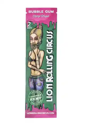 Hemp Wrap Lion Rolling Circus X2 Bubble Gum