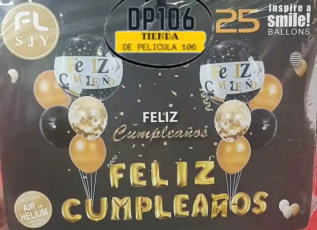 Feliz Cumpleaños Dorado Super Combo