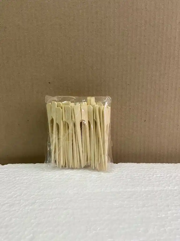 Pinchos Madera Broche 10 Cm X 100 Und