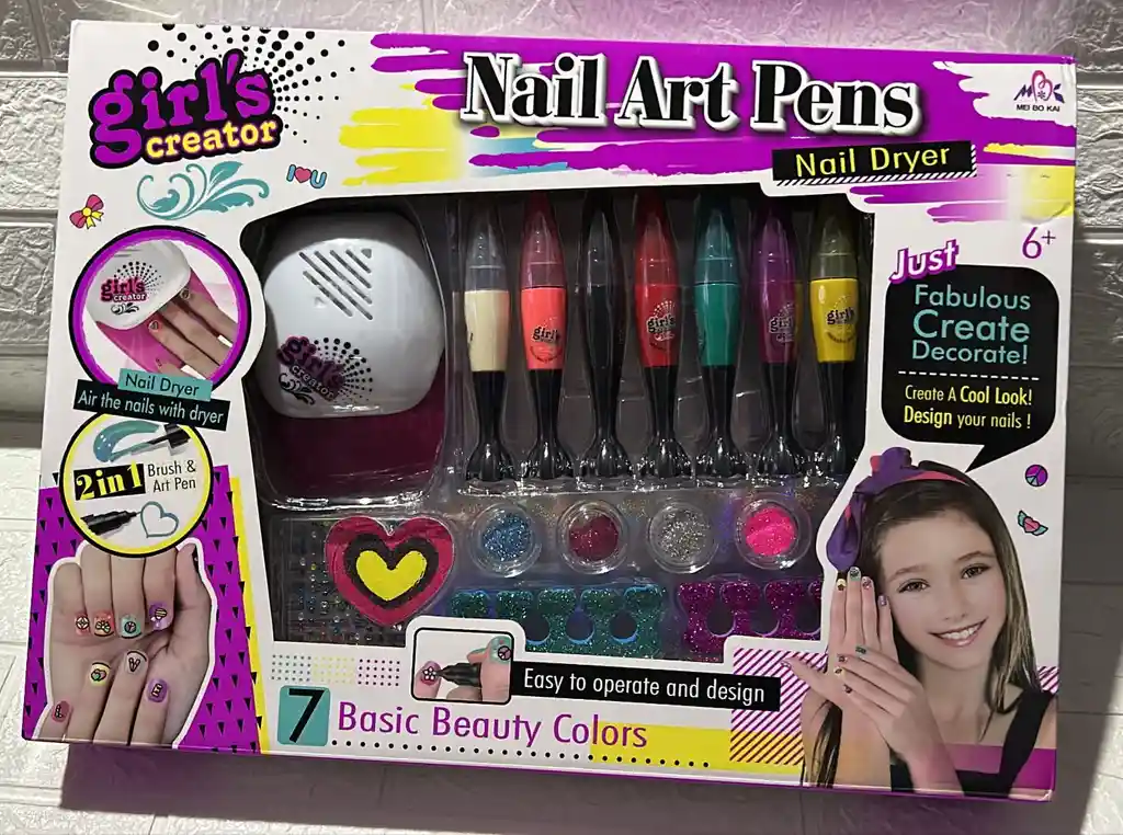 Set O Kit Para Uñas De Niña Esmaltes Escarchas Etc Juguetes Para Niña