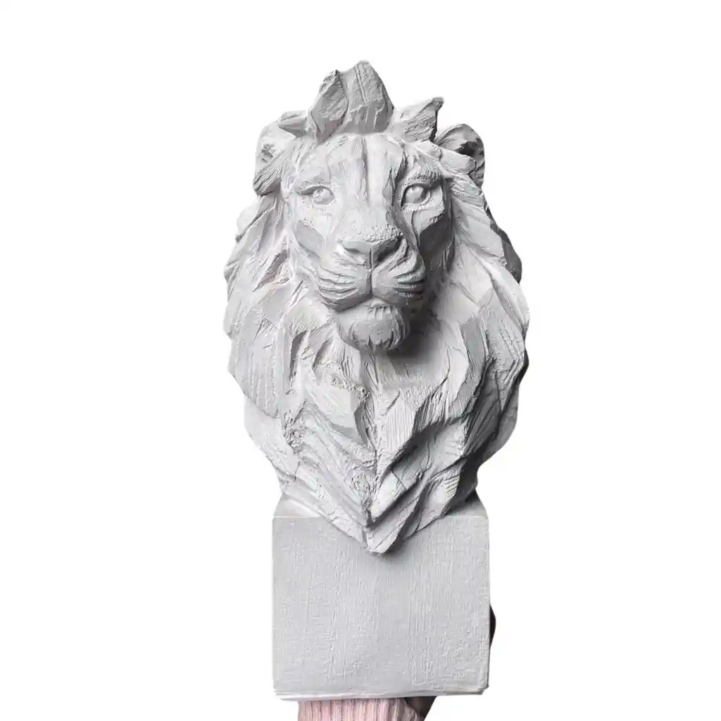 Figura De Leon De Yeso