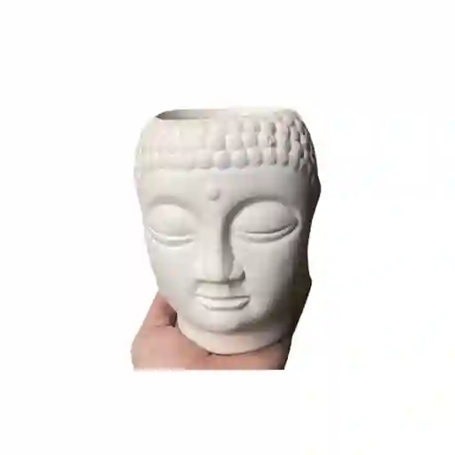 Maceta De Yeso Cabeza De Buda