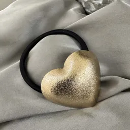 Hair Cuffs , Liga Para El Cabello Con Aplicación En Forma De Corazón