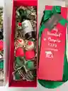 Caja De Lujo Con Vino Mini Y Fresas Con Chocolate - Navidad