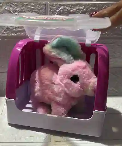 Conejo Mecanico + Canasta Juguetes Para Niñas