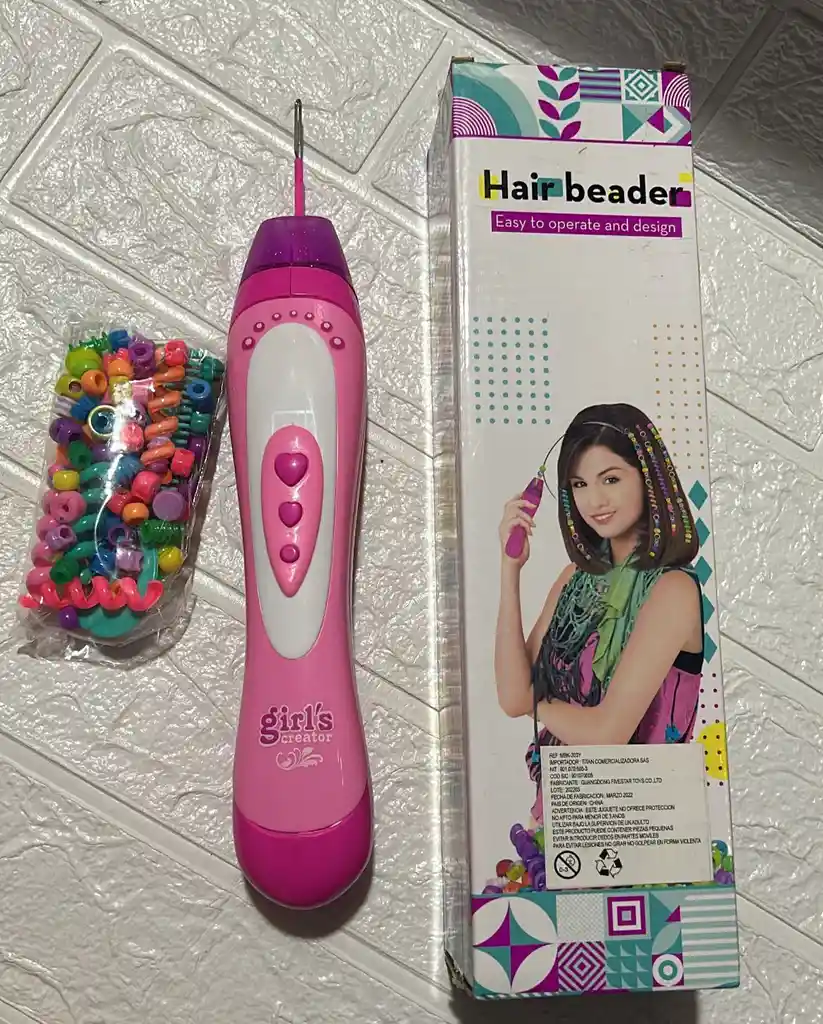 Maquina Para Hacer Trenzas + Chaquiras Juguetes Para Niñas