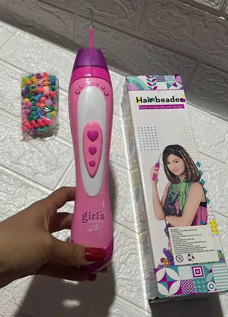 Maquina Para Hacer Trenzas + Chaquiras Juguetes Para Niñas