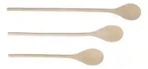 Set De Cucharas De Madera X3 Rama Design