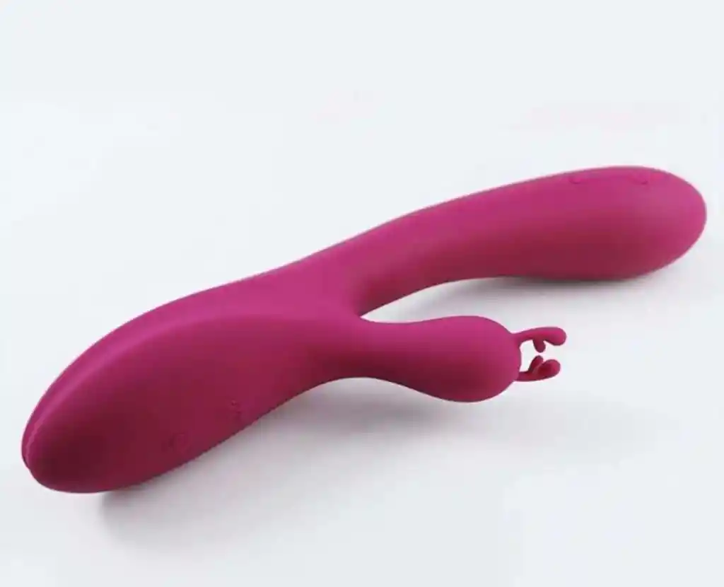 Vibrador De Conejo Siliconado Dual Para El Punto G Femenino / Clitoris