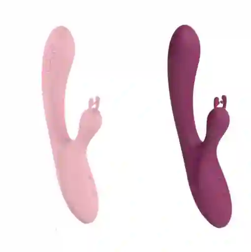 Vibrador De Conejo Siliconado Dual Para El Punto G Femenino / Clitoris