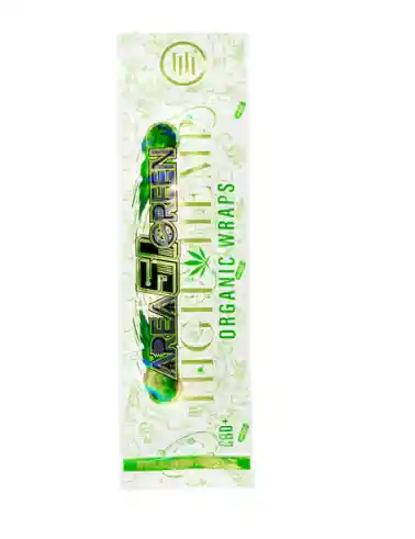 High Hemp Wraps X2 Área 51 Green