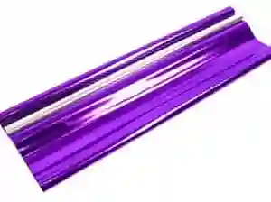 12 Pliegos De Papel De Regalo Metalizado Color Morado