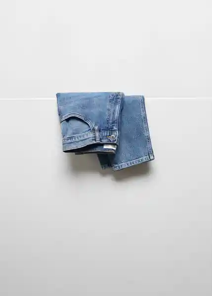 Pantalón Jean Newmom Tejano Medio Talla 34 Mujer Mango