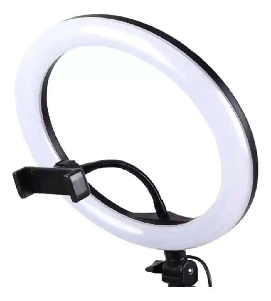 Aro De Luz Led 26 Cm Con Trípode 2.1 Metros 3 Climas De Luz