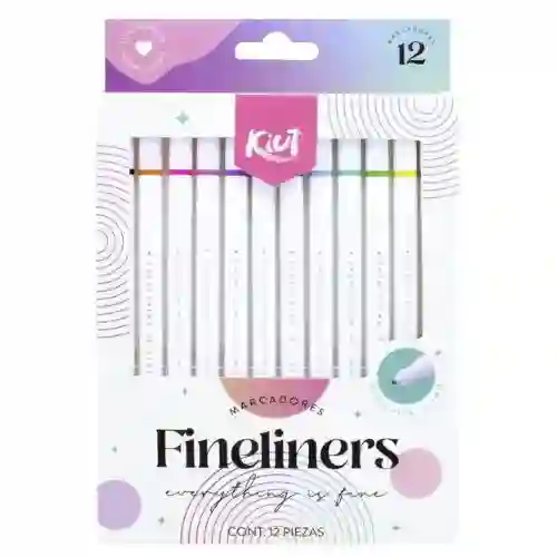 Kiut Marcadores Micro Punta O Fineliners X12