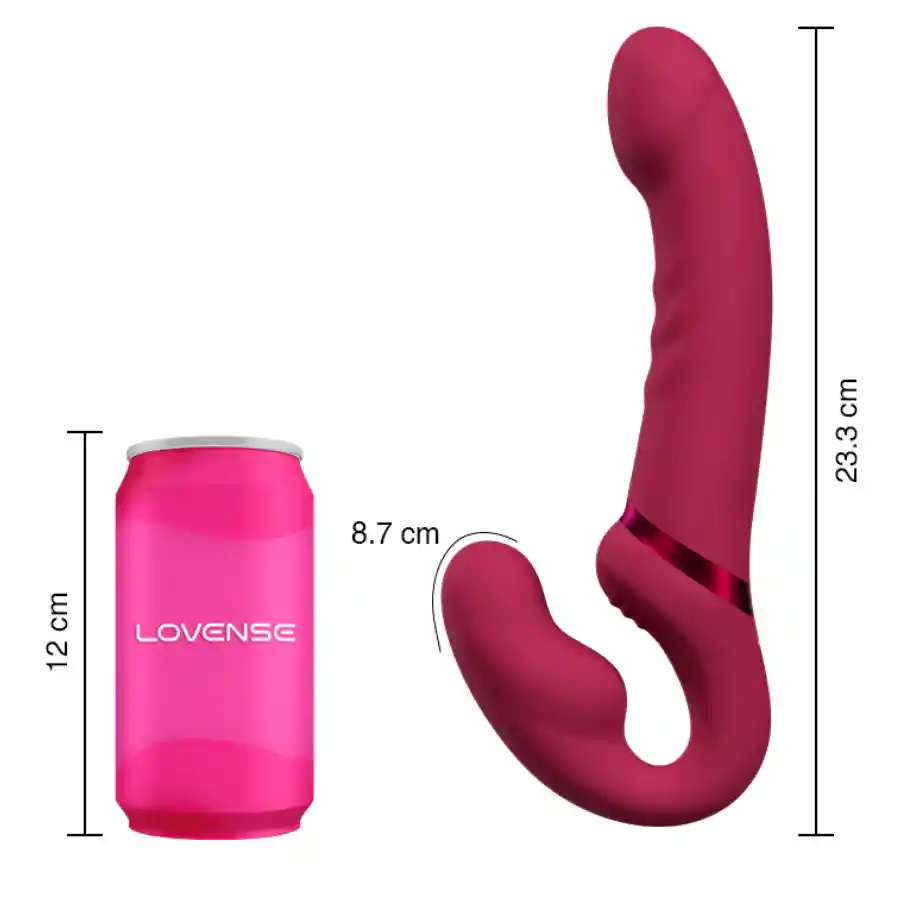 Vibrador Doble Lapis Strapless Lovense